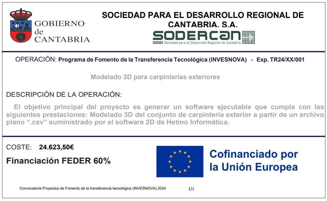 Certificación SODERCAN