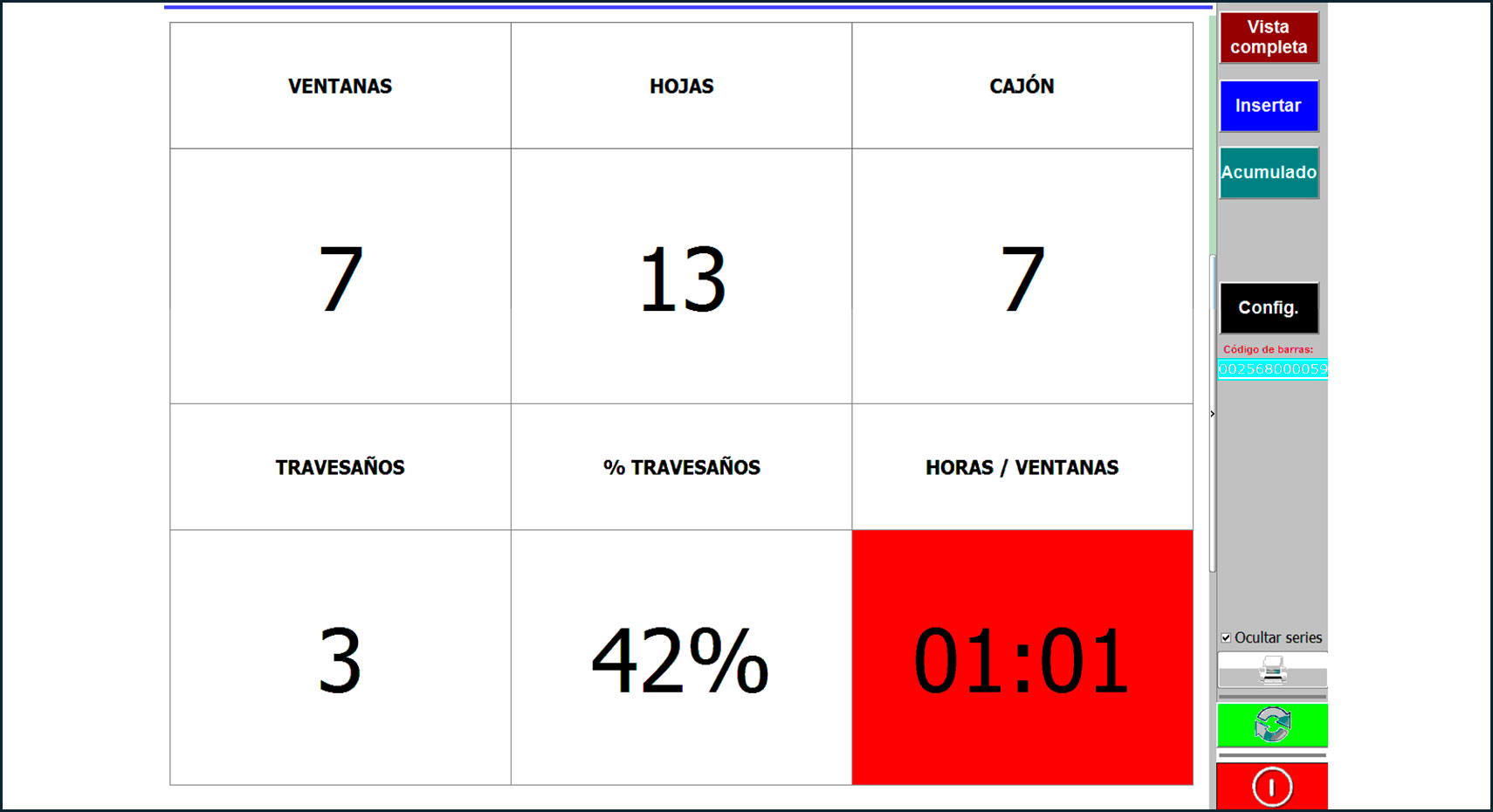 Monitorización - Vista 1